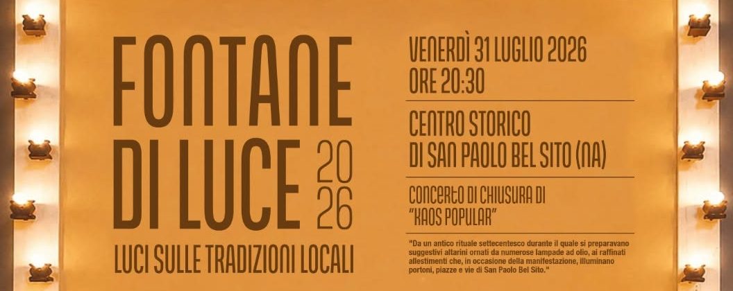 Fontane di Luce 2026